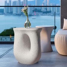 Art Geometric Concrete Side Table Living Room Coffee Table Hotel Furniture Decor