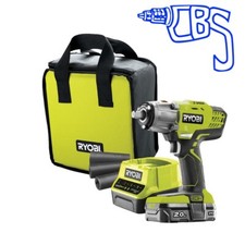 Ryobi R18IW3-120S 18V ONE+ Cordless 3Speed Impact Wrench Starter Kit DAMAGED BOX