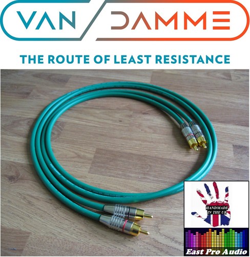 Pair van damme rca phono - van,