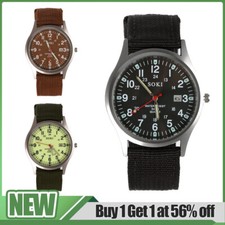 Mens Watches Military Leather