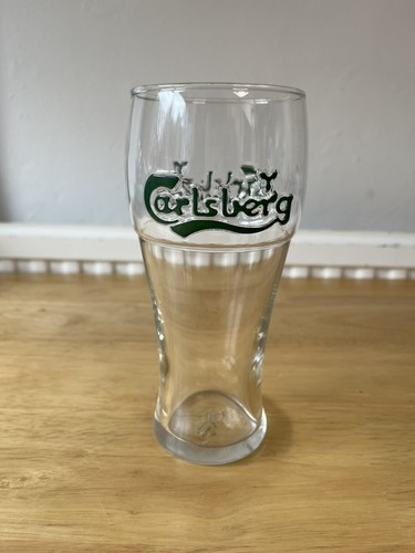 Vintage carlsberg beer glass - vintage,