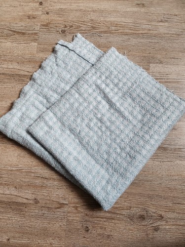 Fabric remnant blue tweed