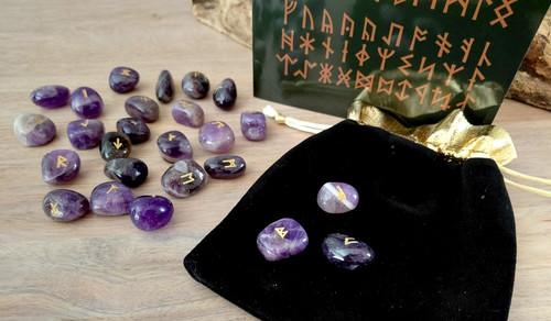 Amethyst crystal rune - amethyst,