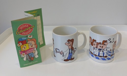 Vintage tetley tea folk pair - tea,
