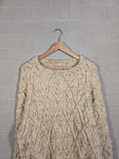 Hand-knit 2XL Oversized Cream