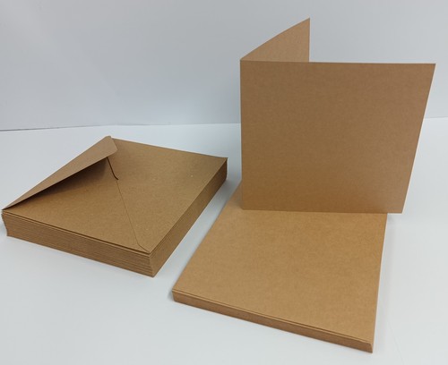 Kraft blank cards - 25, 6"