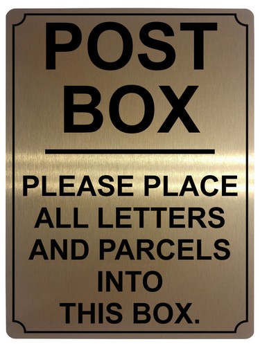 529 post box - metal, aluminium