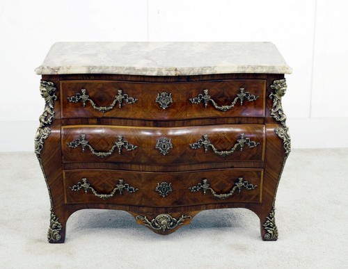 Louis xvi bombe chest drawers - louis,