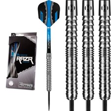 Harrows RAZR Straight 90% Tungsten Darts - 25g 28g 30g - Razor Shark Grip