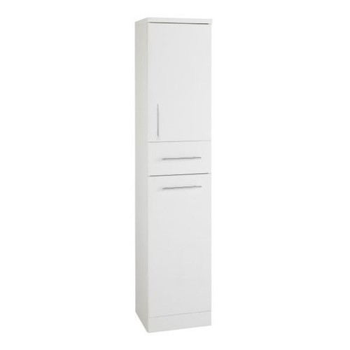 Gloss white bathroom cupboard - white,