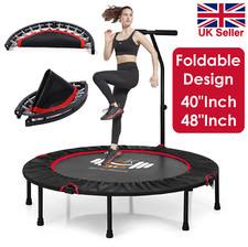 Mini Trampoline Foldable Fitness Jumper Rebounder Bouncer Excercise Gym 40/48"