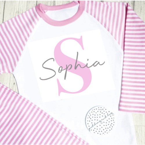 Personalised name initial pjs - initial,
