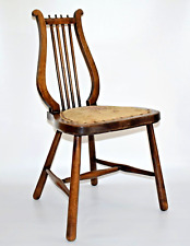 ANTIQUE EARLY 20th CENTURY CHILD SIZE LYRE BACK CHAIR