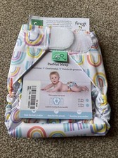 totsbots peenut wrap Rainbow Print Reusable Nappy Size Small 6-18 lbs Size 1