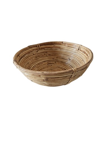 Vintage bamboo bowl - bowl, pencil