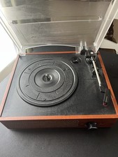 Vinyl Record Player Bluetooth Belt-Driven 3-Speed Turntable