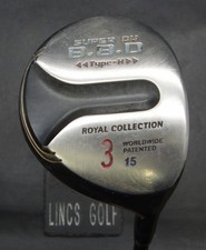 Royal Collection Super CV BBD Type-H 15° 3 Wood Stiff Graphite Shaft