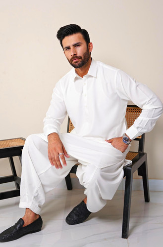 Men kurta shalwar set cotton - men's,