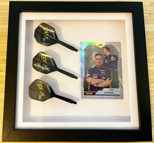 Luke littler signed and framed - signed,
