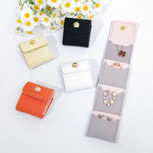 Mini leather travel jewelry - pu,