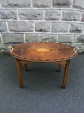 Inlaid Burr Walnut Tray On