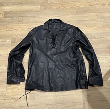 Zara leather shirt