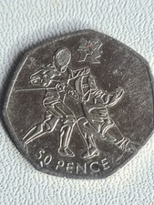 London Olympic 2012 50p Coin - Fencing 