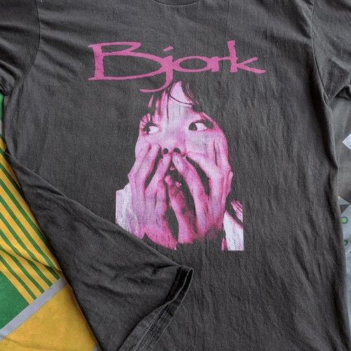 Bjork pose tour shirt - bjork, rare