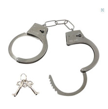 KIDS TOY METAL HANDCUFFS CUFFS