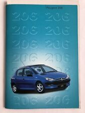 Peugeot 206 Car Brochure 1998 on including Colours Spec & Options Full 48 Page