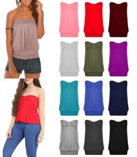 New Ladies Womens Bandeau Boob