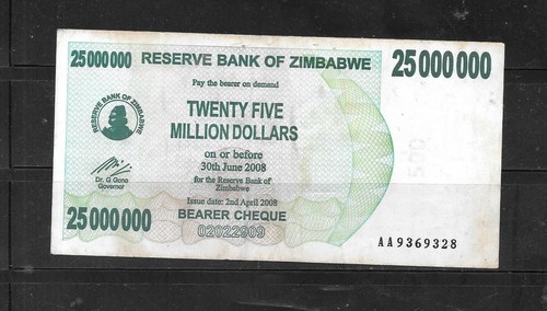 Zimbabwe 2008 25 million - zimbabwe,