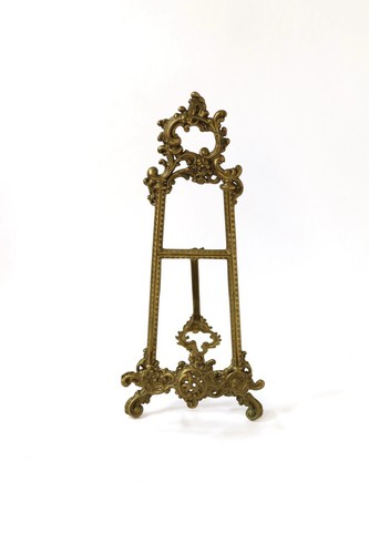 Vintage brass easel - vintage,
