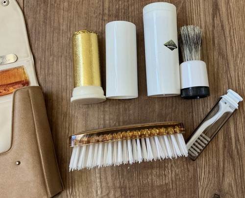 Vintage travel shaving set - vintage,
