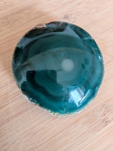 Natural green agate crystal - agate,