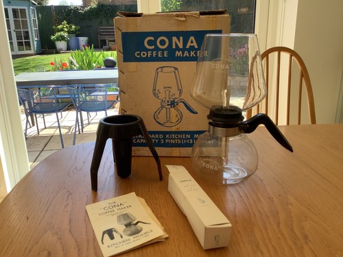 Cona coffee maker boxed 2 - cona, boxed,