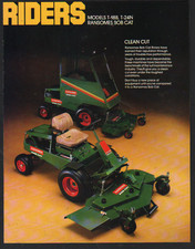 Ransomes Bob Cat Models T-18B and T-24N Ride-on Lawn Mowers Brochure Leaflet