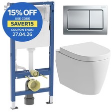 Rimless Wall Hung Toilet Pan