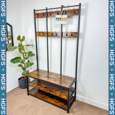 Large rustic coat rack with - rack,