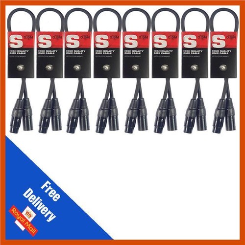 Stagg 5m black - black, dmx