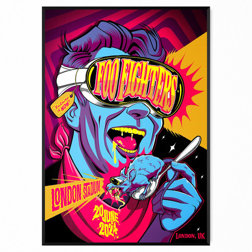 Foo fighters concert poster - foo,