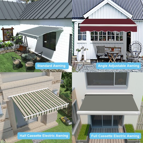 Manual electric awning canopy - manual,