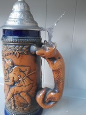 GERMAN BEER STEIN MUG WITH LID