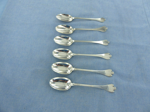 Antique set six sterling - set,