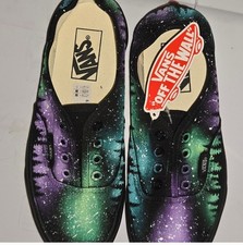 Custom Galaxy And Trees VANS
