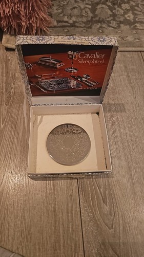 Cavalier silver plated - silver, coaster