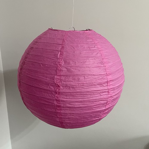 10x pink paper lanterns - pink,