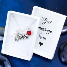 Motorbike necklace - motorbike,