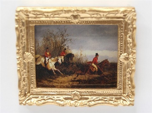 Dolls house picture hunting - dolls,