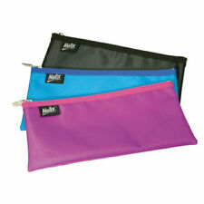 Helix Nylon Pencil Case 200x100mm 8" x4" Assorted Colours